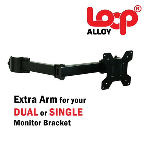 Monitor Mount with Single and Dual Arm Components